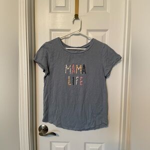 LOFT Gray 'Mama Life' T-Shirt